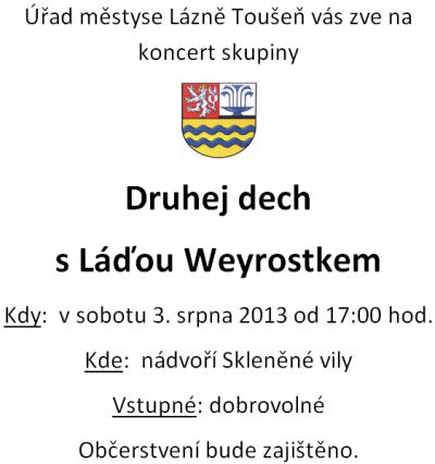 Koncert skupiny Druhej dech 